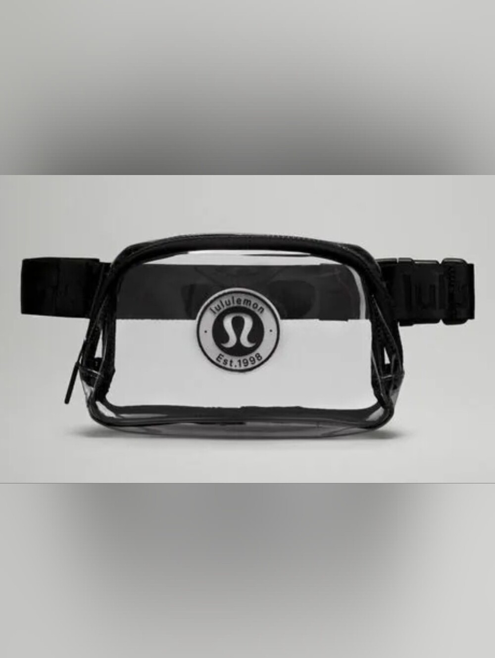 lululemon athletica Clear Belt Bag with Black Trim - Picture 1 of 5